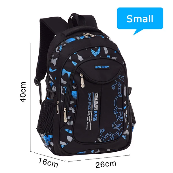 Высококачественные рюкзаки для детей, детские сумки, рюкзак для девочек и мальчиков-подростков, школьная сумка из полиэстера, модные школьные сумки - Цвет: blue small