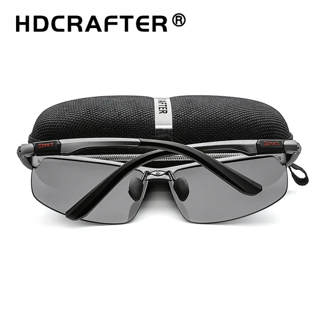 HDCRAFTER Brand Polarized Sunglasses For Men Aluminum magnesium Oculos de sol Men’s Driving Eyewear Travel Sun Glasses