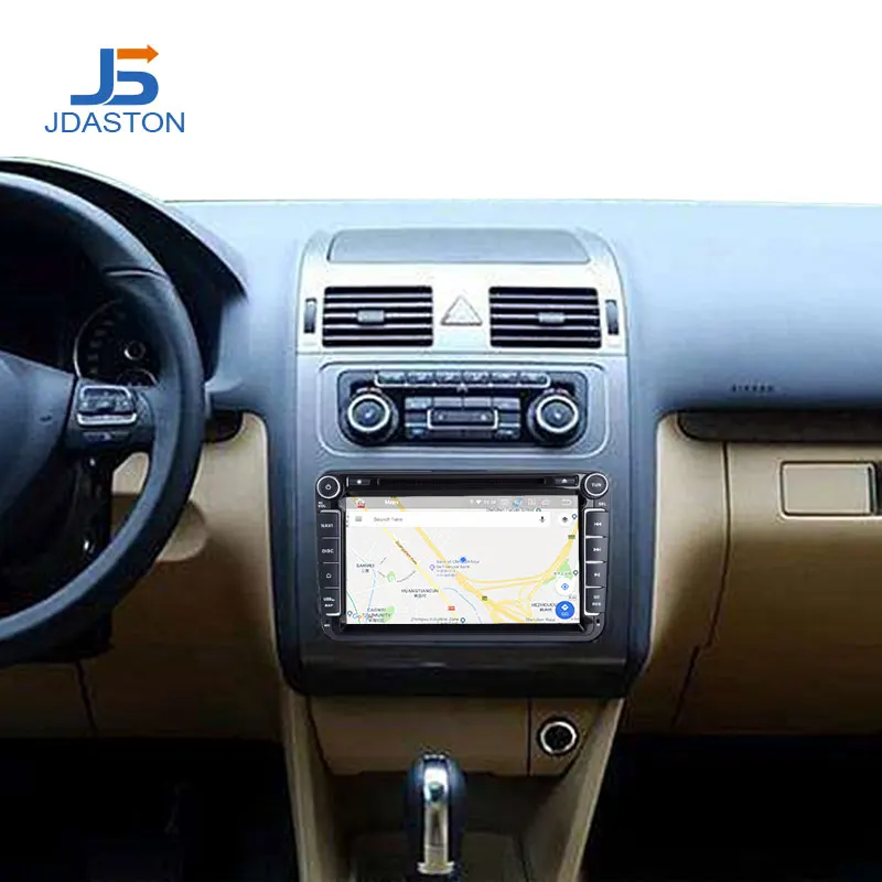 Perfect JDASTON 8 Inch Android 9.0 Car DVD Player For VW Volkswagen POLO PASSAT Golf Multimedia player Octa Cores Radio GPS Navigation 5