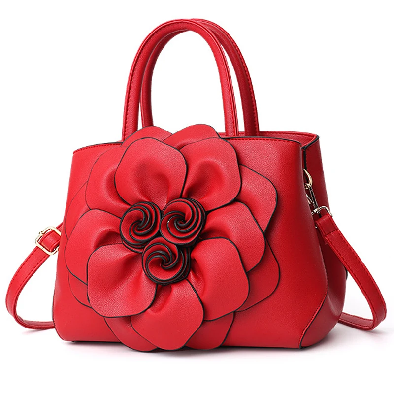 

MONNET CAUTHY New Arrivals Bags Women Classic Fashion Wedding Party Flower Handbags Solid Color Red Purple Pink Crossbody Totes