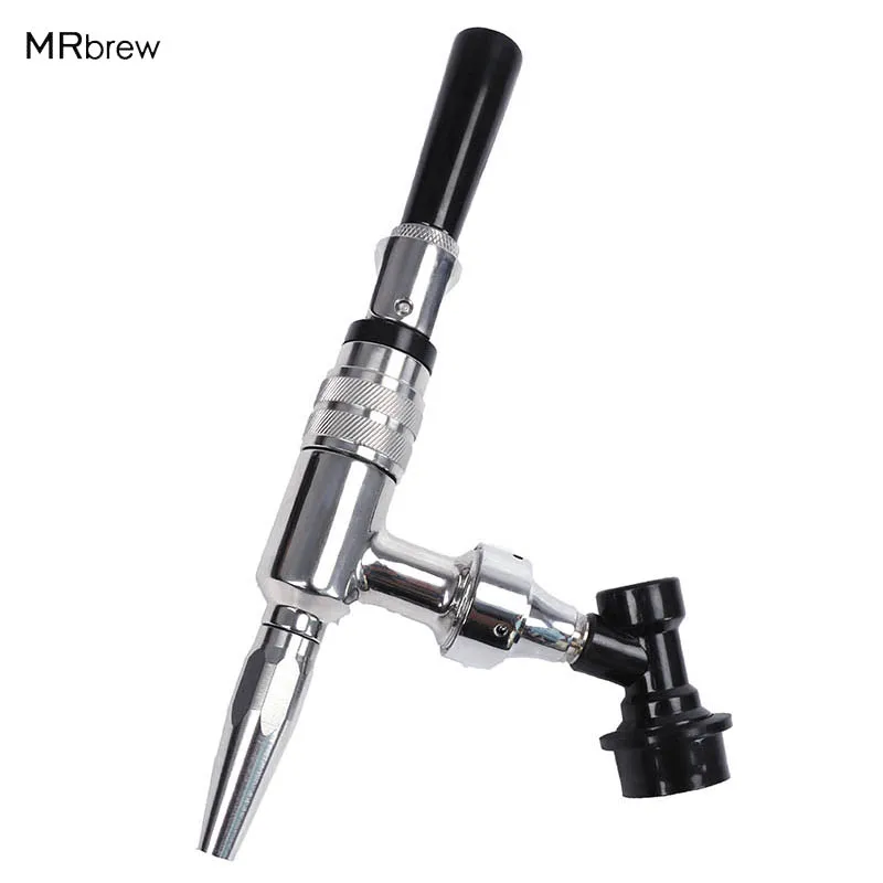 

Stainless Steel Draft Beer Dispensing Nitrogen Nitro Coffee Tap with Liquid ball lock disconnects