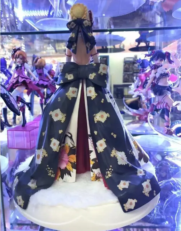Saber Fate/Grand Order, сексуальное кимоно, фигурка, аниме, фигурка, раскрашенная саблей, модель, кукла, коллекционная фигурка, игрушка в подарок