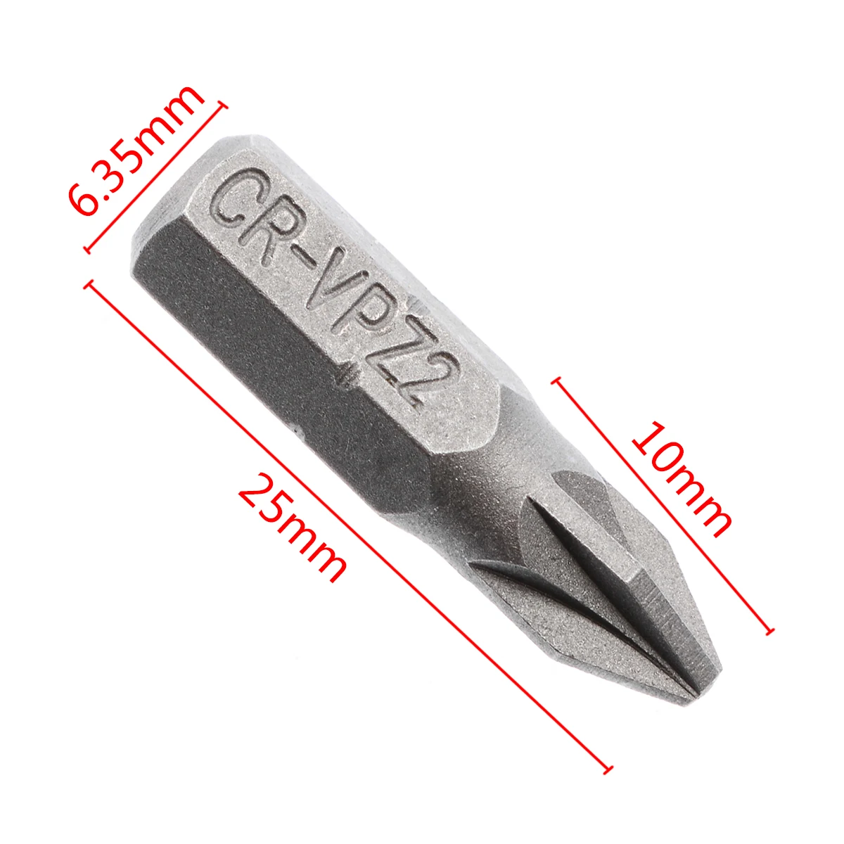 10 шт. Pozi 2 PZ2 x 25 мм отвертка Биты из серебристого сплава стальной привод отвертка Биты шестигранный инструмент для электроинструментов
