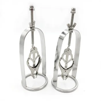 

Metal Nipples Clamps Stainless Steel Breast Clips Bondage Slave Adult Games Fetish Sex Products Flirting Toys For Women Men Gay