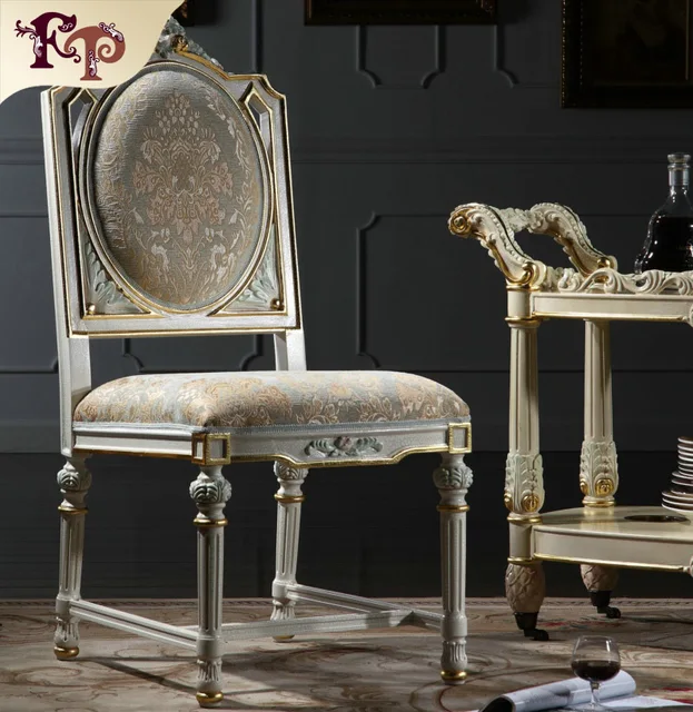 Italian Style Dining Room Furniture Hand Carving Leaf Gilding Chair Italian Style Dining Room Furniture Hand Carving Leaf Gilding Chair Antique Furnitures