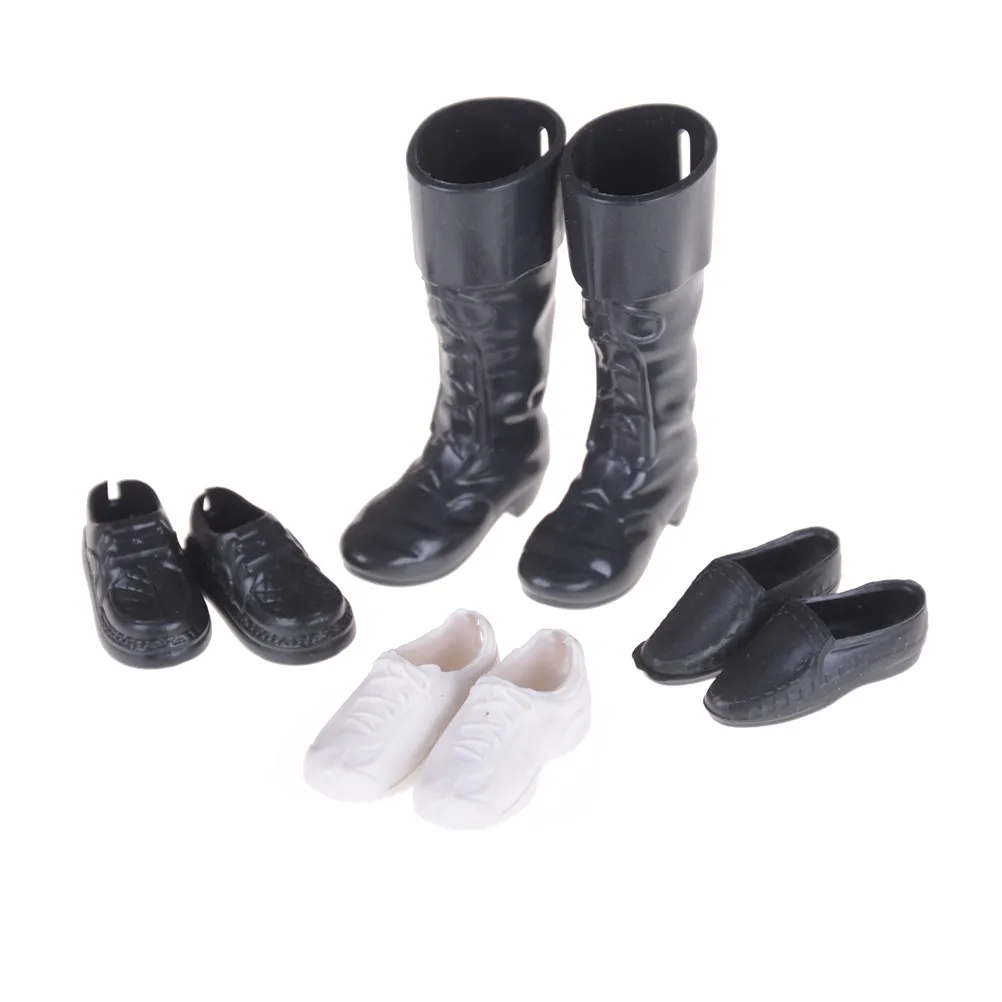 

4 Pairs Newest Clothes Accessories Dress for Barbie Up Friend Dolls Cusp Shoes Sneakers Knee High Boots For Doll Boyfriend Ken