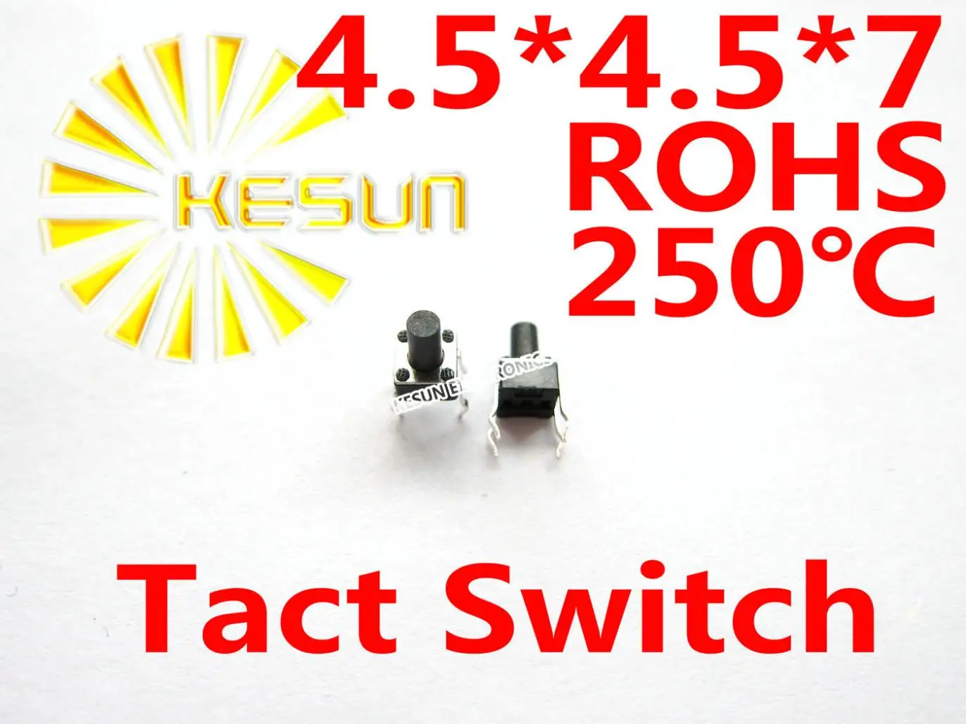 

FREE SHIPPING 1000PCS 4.5X4.5X7 DIP Tactile Tact Mini Push Button Switch Micro Switch Momentary ROHS