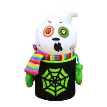

1pc Halloween Candy Jars Box Containers Plush Stuffed Toy Doll Decoration for Living Room Restaurant Cafe Bedroom Office