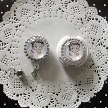 Betty ID Стетоскоп Имя бирка BLING дизайн медсестры, р-н, медицинский, ER 2 шт./партия