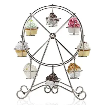 

Creative Ferris Wheel Cupcake Dessert Stand Carrier Rotating Rack Birthday party Wedding Family Party Candy Bar Supplies