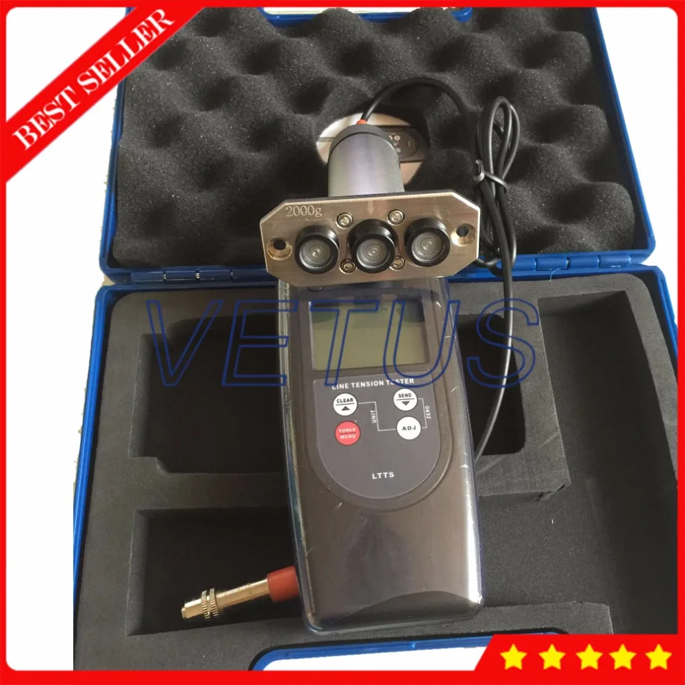 LTTS-50K Handheld Digital Wire Tension Meter Tester Gauge for Yarns Fibers Wires Optical Fibe