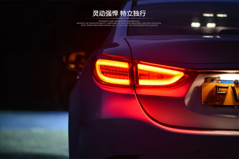 Автомобильный стильный задний светильник чехол для Mazda 6 Atenza Sedan задний светильник s светодиодный задний фонарь DRL+ тормоз+ Парк+ сигнальный светильник