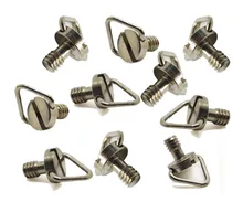 Para Gopro Acessórios 10 pçs/lote Parafusos de 1/4 polegadas com câmera Buraco Cordão fácil de transportar/monopé Para Gopro SJCAM