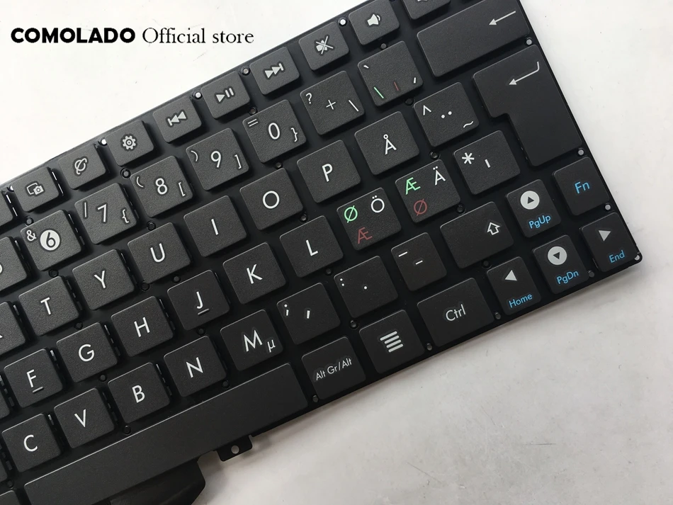 ND Nordic laptop Keyboard FOR ASUS Pad TF201 TF300T TF300TL TF300TG TF201 black without frame keyboard ND layout (2)