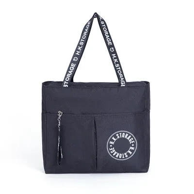 Водонепроницаемая большая дорожная сумка, складная женская сумка для путешествий, органайзер для путешествий, переносные сумки через плечо для выходных, деловая сумка-тоут - Цвет: Black