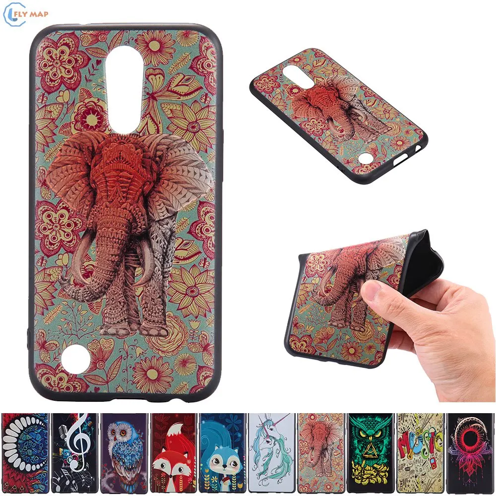 3D Relief Case for LG K10 2017 M250 Soft TPU Mobile Phone Protector Cover K 10 M 250 250M 250Y 250DS LGM250 LG-M250 |