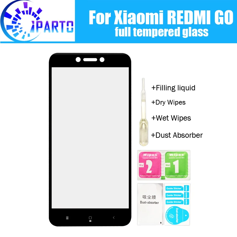 Для Xiaomi REDMI GO закаленное стекло 100% новый цвет полное покрытие экрана Защитная
