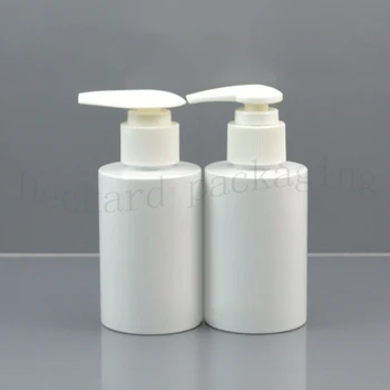 

empty white cosmetic lotion cream pump plastic container,Dispenser pump PET bottles for cosmetic packaging,skin care cream jar