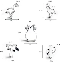 1 шт. милый Фламинго ананас из нержавеющей стали помадка форма для торта, печенья DIY 3D Кондитерские печенья ножи для тортов украшения инструменты