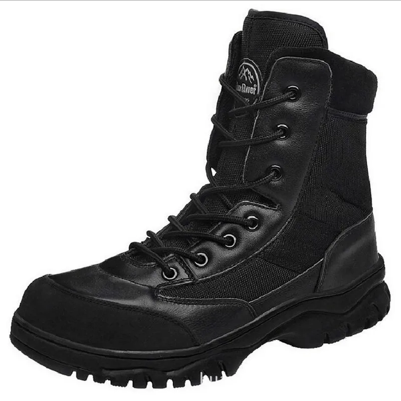 2017 New Men Military Army boots Commando Men High top Shoes Jungle