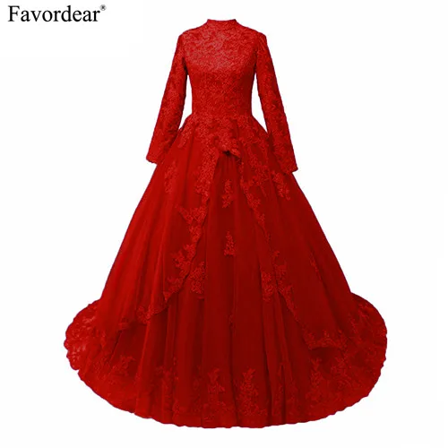 Peacock-High-Collar-Lace-Ball-Gowns-Bridal-Dress-Custom-Made-Long-Sleeve-Lace-Princess-Muslim-Wedding.jpg_640x640 (2)