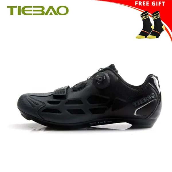Tiebao, обувь для шоссейного велосипеда, sapatilha ciclismo,, профессиональная обувь для шоссейного велосипеда, самоблокирующиеся SPD-SL, велосипедные кроссовки - Цвет: Socks with 1259A B