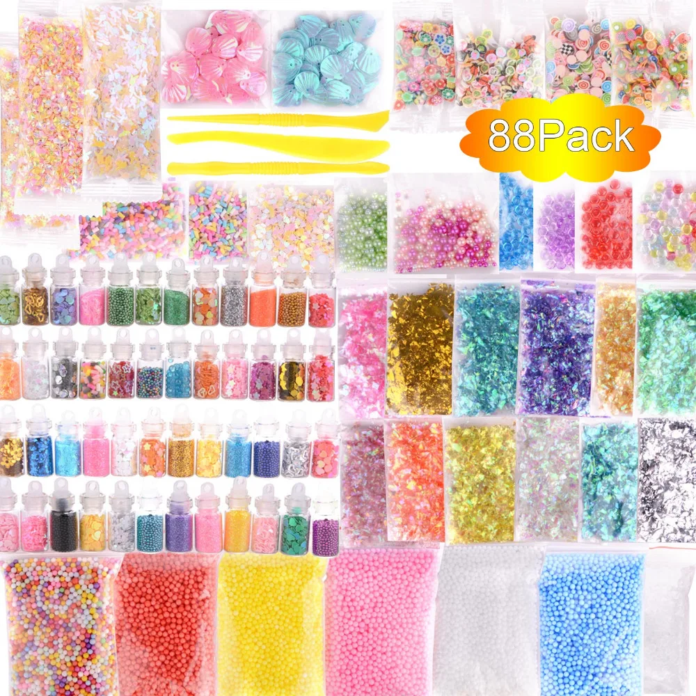 88Pcs/Set DIY Modelling Clay For Children DIY Plasticine Material Special Diy Toys Material Gift Kids Educational Accessory Y25