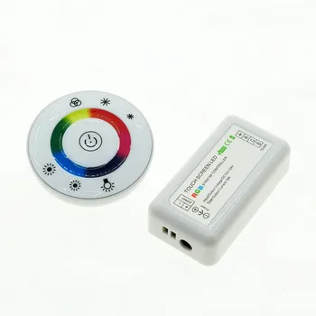 

DC12V-DC24V LED Touch Round RGB Controller 18A 7 Keys RF Remote controller for 5050 3528 LED strip lights