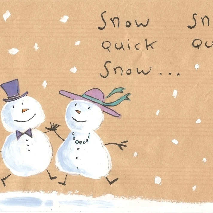 Snow Dance Poster Print by Peter Adderley (17 x 12)