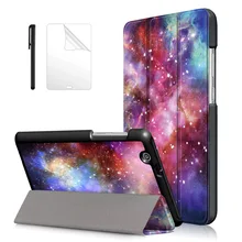 Тонкий магнитный складной чехол для huawei MediaPad T3 7,0 BG2-U01 Funda чехол для huawei MediaPad T3 7 3g версия Чехол+ пленка+ ручка