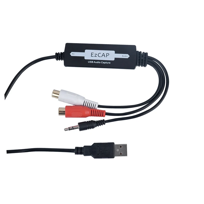 3.5 мм RCA RL USB Audio Capture для windows10 Mac ОС Linux, преобразование аналоговых аудио в цифровой формат, легко принять и работать