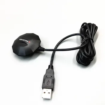 USB GPS GLONASS 受信機モジュールアンテナ、 GNSS BDS 受信機交換 BU353S4 、 0183 NMEA 内蔵フラッシュ