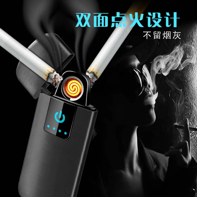 

NEW Touch-senstive Switch Lighter Cigarette Lighter USB Lighters Windproof Flameless Rechargeable Electronic Lighter for Smoking