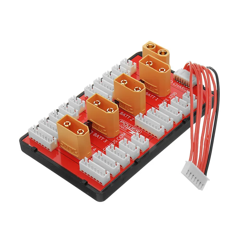 

RC Model Lipo Battery 2-6S 2-8S Parallel Charging Plate XT90 Plug Balanced Board Support 4 Groups For UAV