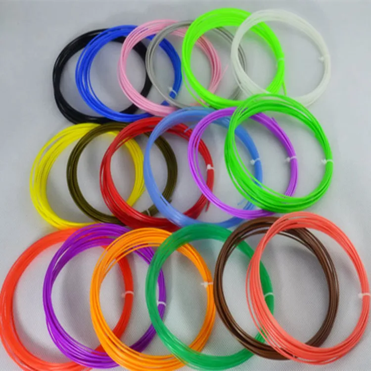 20 цветов 100 м нить для 3D принтера ABS/PLA 1,75 мм пластиковый материал для 3D ручки для рисования и печати