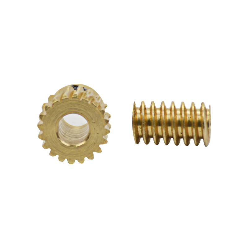 Aiyima 1 par 0,5 Modulus Motor salida cobre gusano rueda engranaje 1:20 para DIY Aiyima 1 par 0,5 Modulus Motor salida cobre gusano rueda engranaje 1:20 para DIY