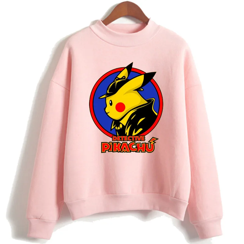 

Pokemon Hoodies Sweatshirt Men Harajuku Detective Pikachu Hoodies Japanese Streetwear Sweat A Capuche Homme