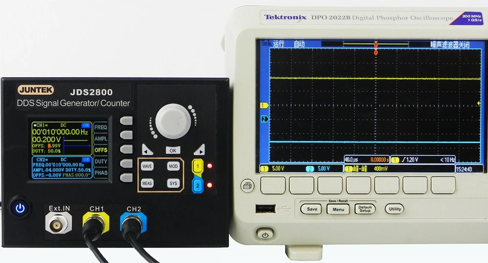 JUNTEK JDS2800-60M 60 МГц генератор сигналов цифровой контроль двухканальный DDS функция генератор сигналов частотомер произвольный