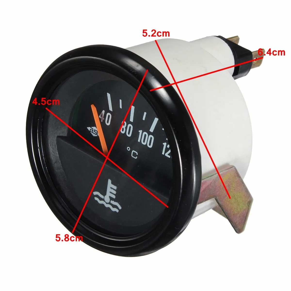 Новый 52 мм Датчик температуры воды автомобиля 40 ~ 120 Температура 12V|gauge color|water tank level