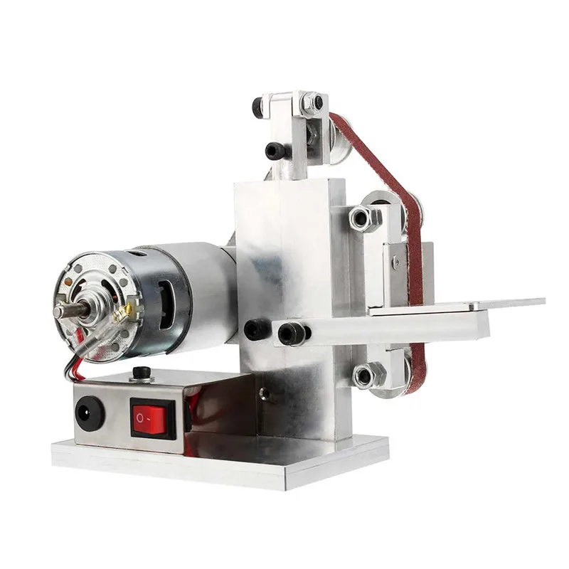 110240V Mini DIY Electric Belt Grinder Sander Polishing Grinding Machine Edge Sharpener Metal Wood Sanding Machines EUUS PLUG (2)