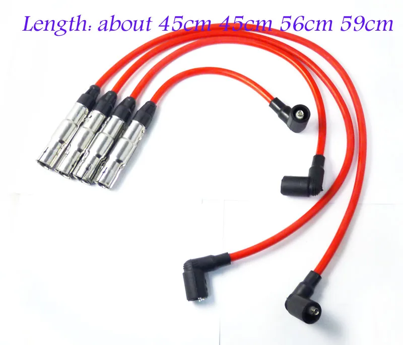 Ignition Spark Plug Wire Set STD For VW Volkswagen Beetle Golf Jetta 2