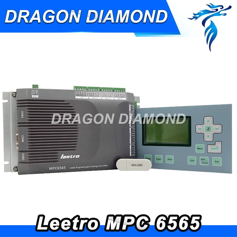 

Leetro MPC6565 laser controller update from MPC6535 laser controller for CO2 laser Engraving and Cutting Machine