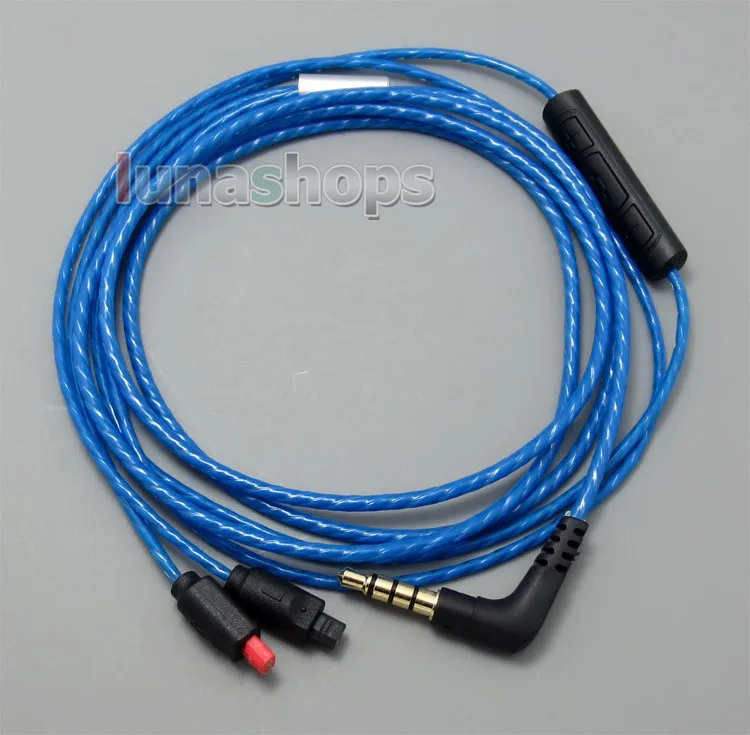 LN004971 With Mic Remote Volume Earphone Cable For Audio Technica ATH