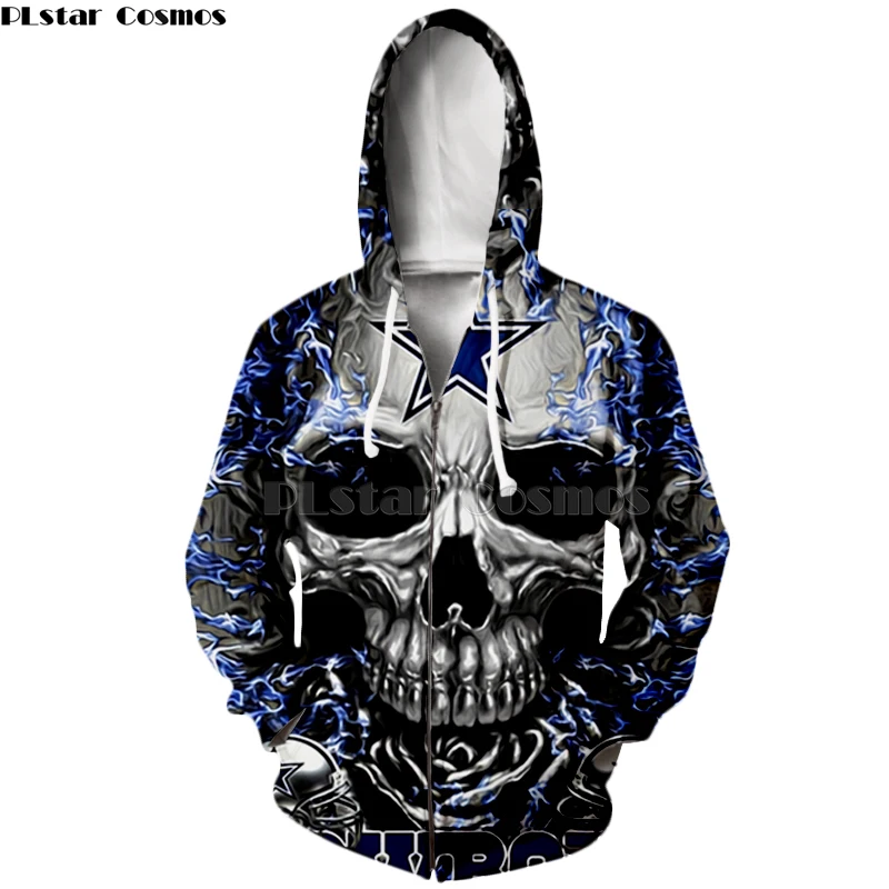 PLstar Cosmos American football Fashion 3D hoodies hooded sweatshirt shirt cool pullover skull Dallas Cowboys Dropshipping -9