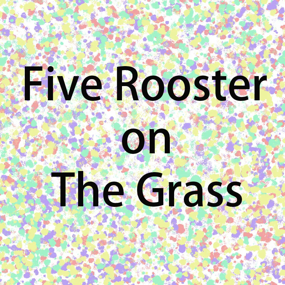 Fashion Pop Art Oil Painting Four Rooster on The Grass Home Decor Canvas Modern Wall Print Poster | Дом и сад