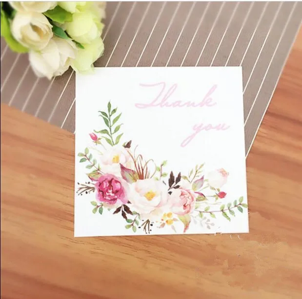 

Free shipping 100 pcs/lot "thank you"Blessing greeting Cards set Invitation Message Card Birthday gift greeting card postcard