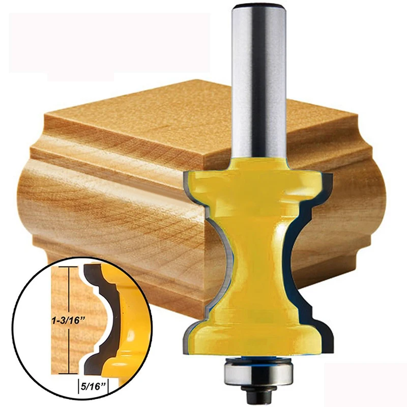 New 1 2 Shank Bullnose Bead Column Face Molding Router Bit For Woodworking Tools