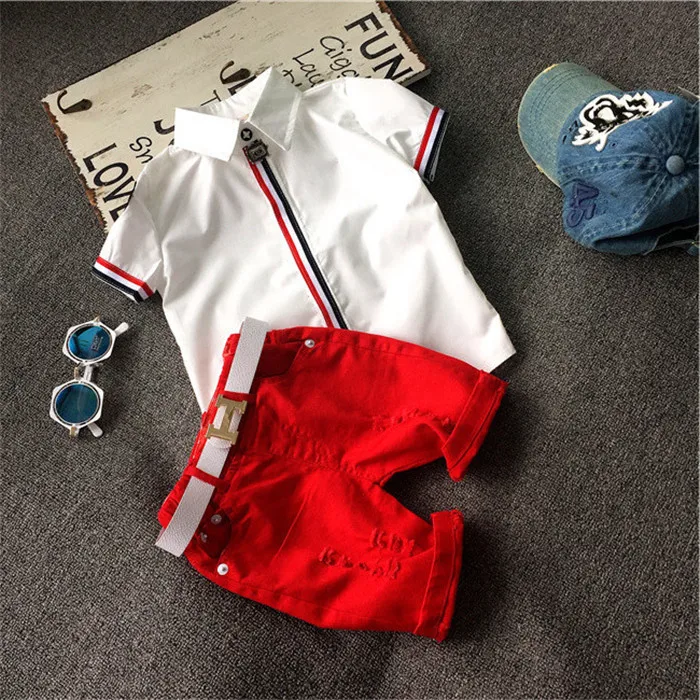 

Hot sale! 2019 Summer style Children clothing sets Baby boys girls t shirts+shorts pants sports suit kids clothes