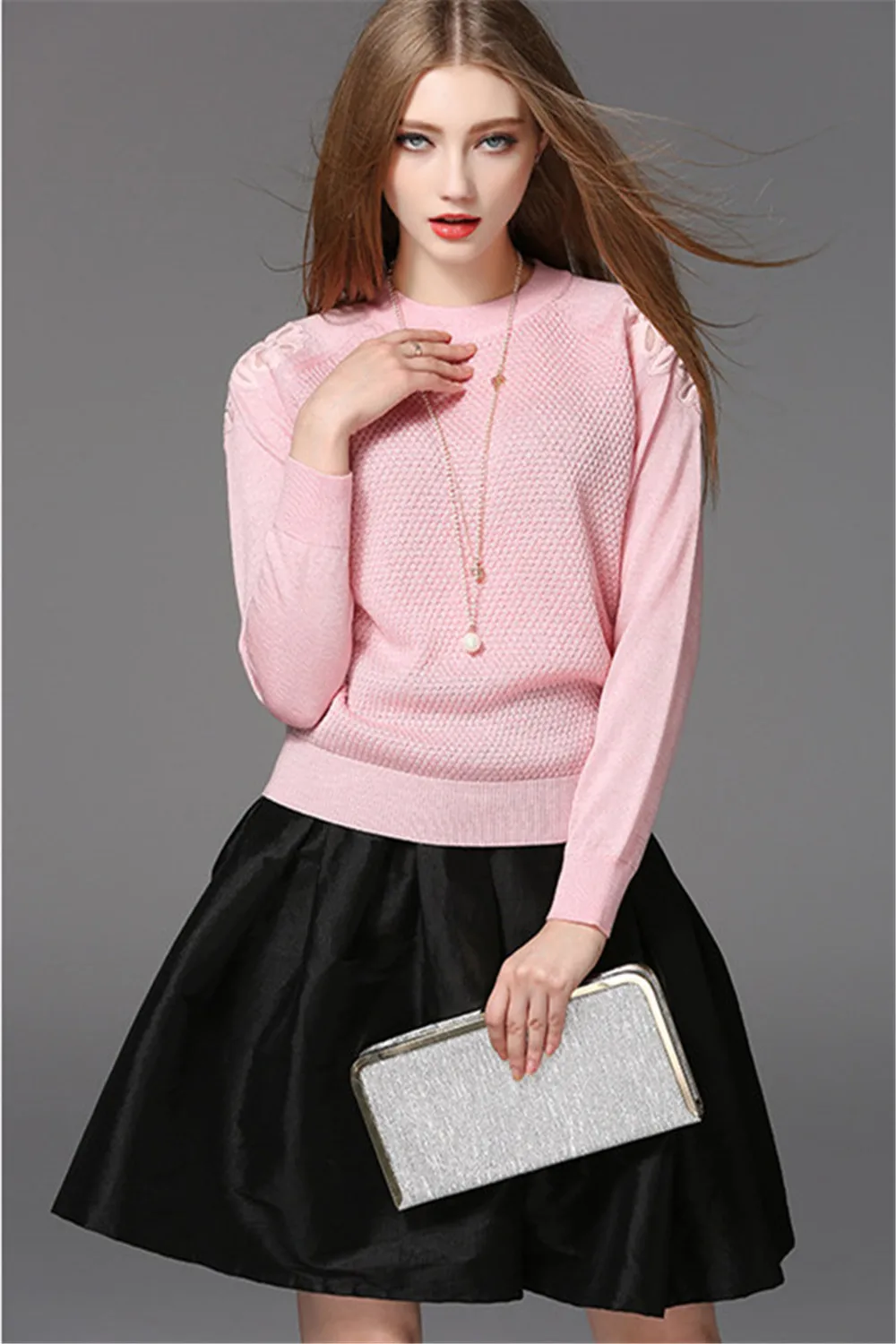 Fashion O neck knitting winter sweater women 2018 Spring Long sleeve pullover female New autumn winter casual jumper All match (2)