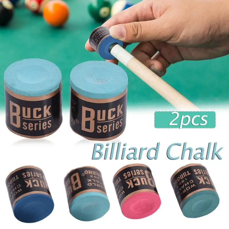 

Pool Cue Chalk 2 Blocks Per Box Premium Snooker Pool Cue Tip Table Billiard Chalk